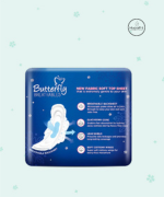 Butterfly Breathables Maxi Thick – Fabric Soft Top Sheet (8 Pads)