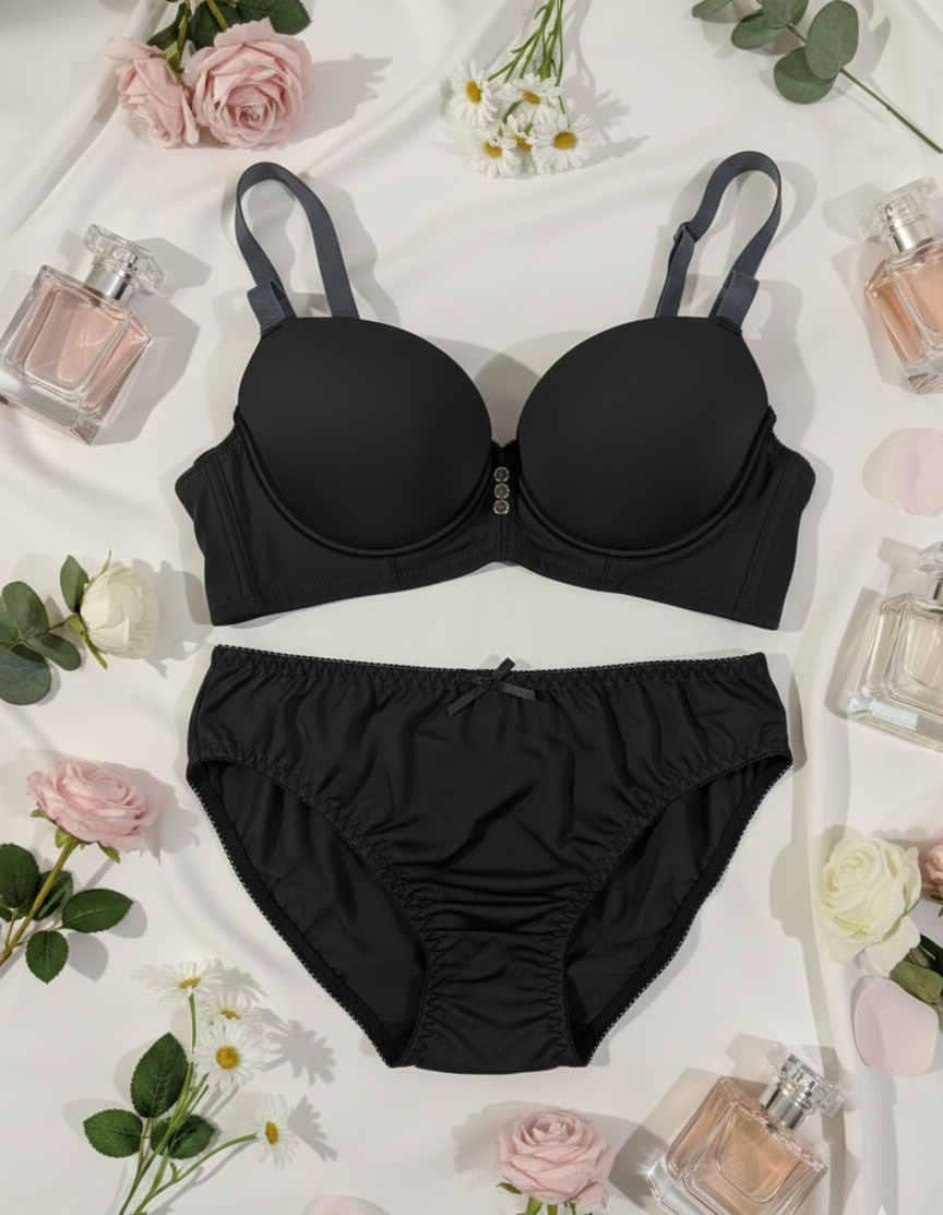 Smooth Contour Bra & Soft Linen-Feel Panty