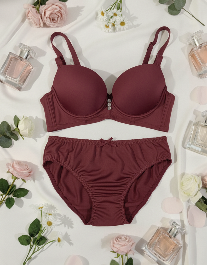 Smooth Contour Bra & Soft Linen-Feel Panty